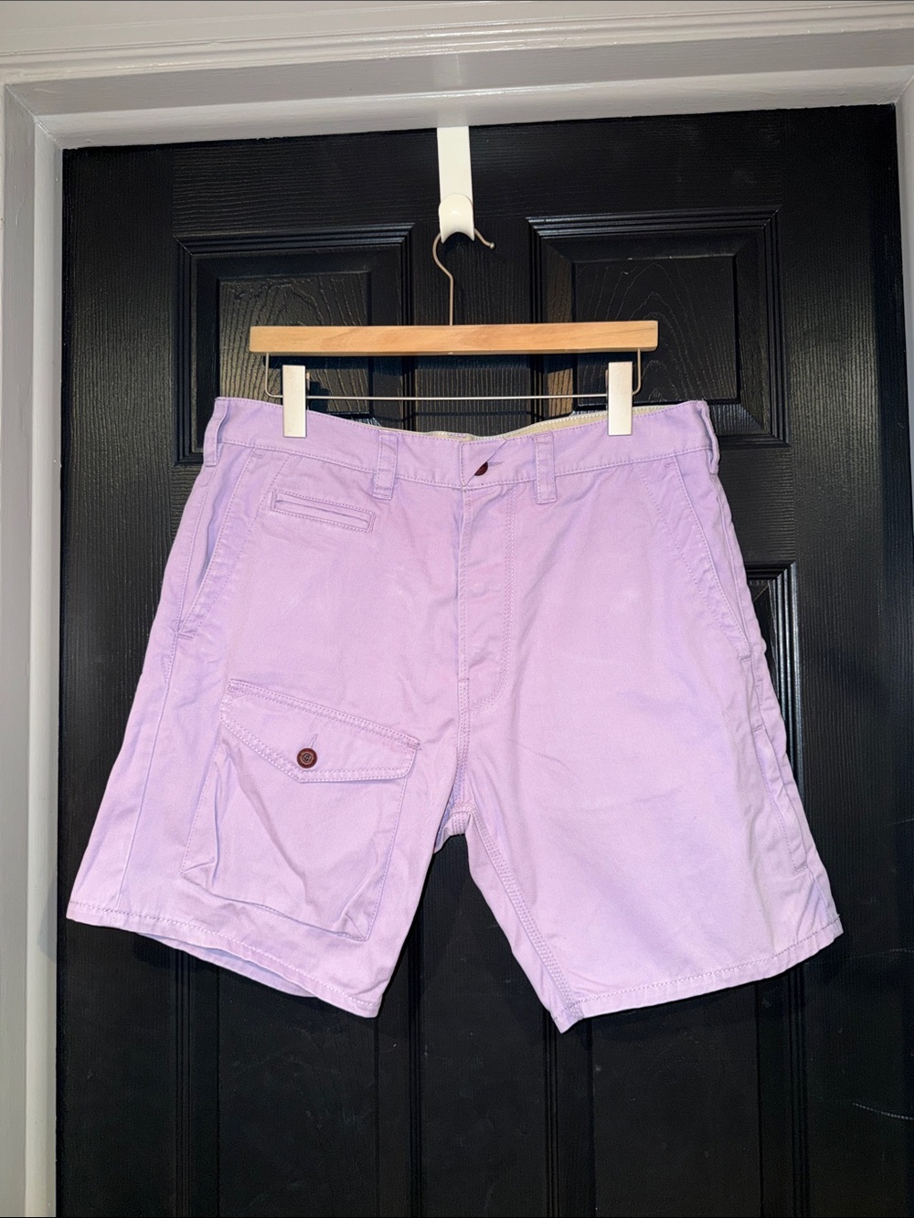 Men's Lavender FCUK Utility Shorts - Sz. 32
